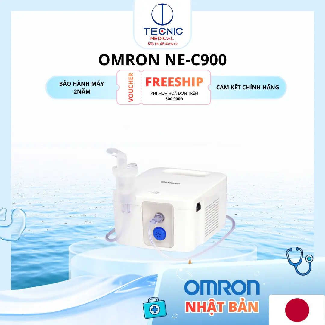 Máy Xông Khí Dung Omron NE-C900 – Máy Xông Mũi Họng Chuyên Dụng, Hiệu Quả Cao